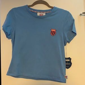 K-Swiss Blue Crop Top